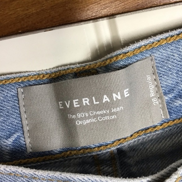 NWT Everlane The 90’s Cheeky Jean in Vintage Sunbleached Blue Size 28. - Picture 11 of 13